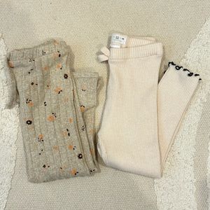 Set of 2 Zara Knit Leggings Size 2-3 Years